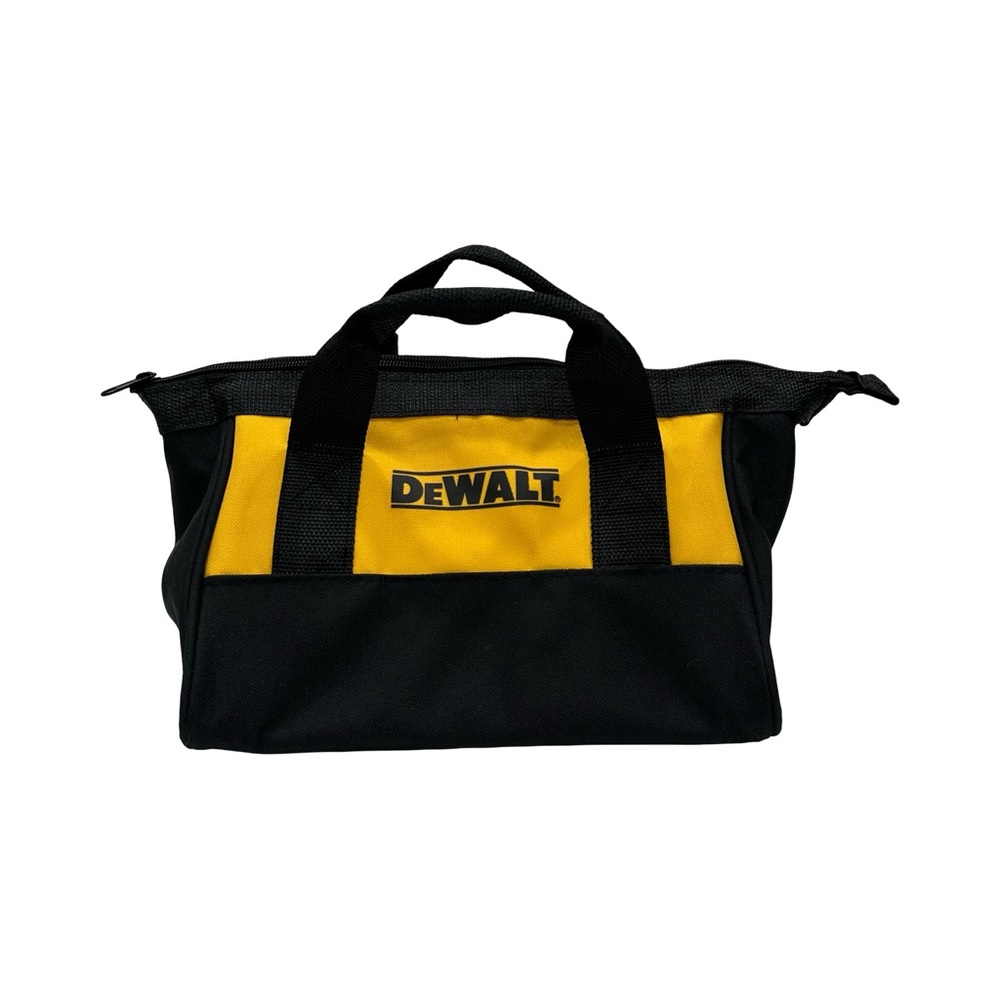 NEW DeWalt Black & Yellow Tool Bag Small Zip Tote Durable Work Gear